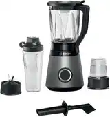 Bol.com Bosch MMB6177S VitaPower Serie 4 - Blender - Zilver - 1200W - ToGo Bottle 0,6 l, Kunststof hakmolen aanbieding