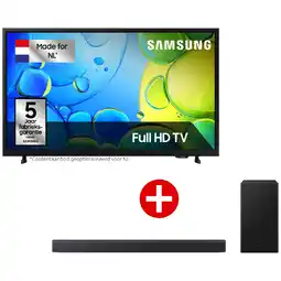 MediaMarkt Samsung Samsung Full Hd Tv F6000f (2025) + Hw-b450f/xn Zwart Bundel aanbieding