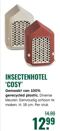 GroenRijk Insectenhotel 'cosy' Gemaakt van 100% gerecycled plastic aanbieding