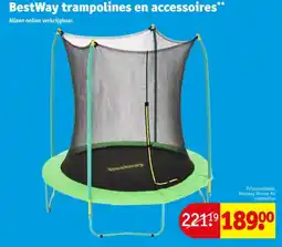 Kruidvat BestWay trampolines en accessoires aanbieding