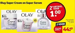 Kruidvat Olay Super Cream en Super Serum aanbieding
