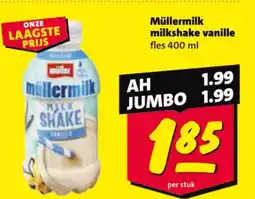 Nettorama Müllermilk milkshake vanille aanbieding