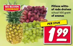 Nettorama Pitloze witte of rode druiven of ananas aanbieding