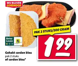 Nettorama Gehakt cordon bleu of cordon bleu aanbieding