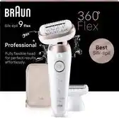 Bol.com Braun Silk·épil 9 Flex - Epilator met Ladyshave opzetstuk - type 9-030 3D - Wit/Rose Titan aanbieding