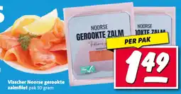 Nettorama Visscher Noorse gerookte zalmfilet aanbieding