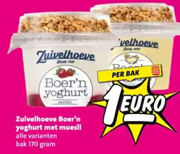 Nettorama Zuivelhoeve Boer'n yoghurt met muesli aanbieding