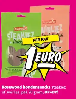 Nettorama Rosewood hondensnacks steakiez of swirliez aanbieding