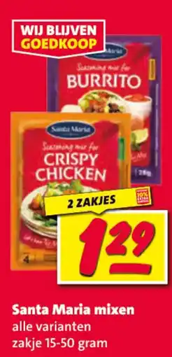 Nettorama Santa Maria mixen aanbieding