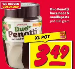 Nettorama Duo Penotti hazelnoot & vanillepasta aanbieding