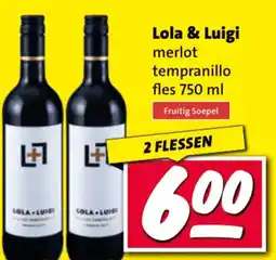 Nettorama Lola & Luigi merlot tempranillo aanbieding