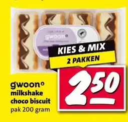 Nettorama gwoon milkshake choco biscuit aanbieding