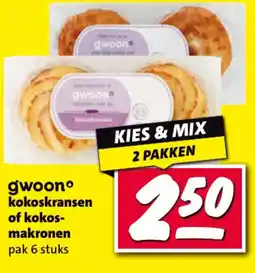 Nettorama gwoon kokoskransen of kokos makronen aanbieding
