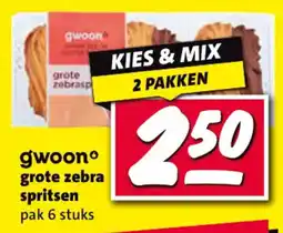 Nettorama gwoon grote zebra spritsen aanbieding