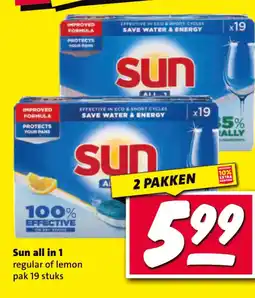 Nettorama Sun all in 1 regular of lemon aanbieding