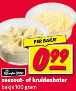 Nettorama zeezout of kruidenboter aanbieding