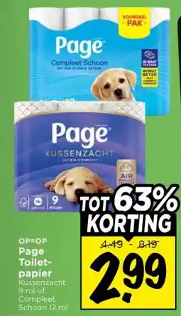 Vomar Voordeelmarkt Page Toilet- papier aanbieding