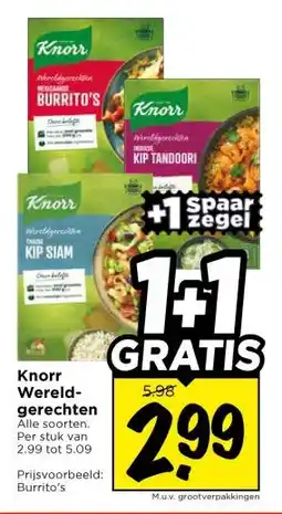 Vomar Voordeelmarkt Knorr Wereld- gerechten aanbieding