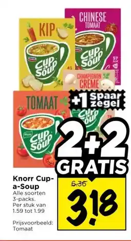 Vomar Voordeelmarkt Knorr Cup- a-Soup aanbieding