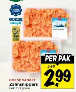 Vomar Voordeelmarkt GOEDE VANGST Zalmsnippers aanbieding