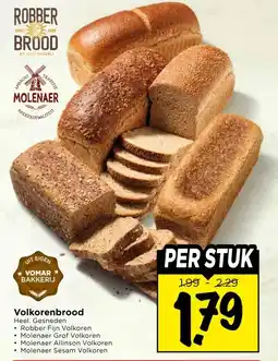 Vomar Voordeelmarkt Volkorenbrood aanbieding