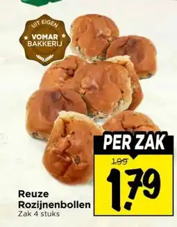 Vomar Voordeelmarkt Reuze Rozijnenbollen aanbieding