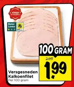 Vomar Voordeelmarkt Versgesneden Kalkoenfilet aanbieding