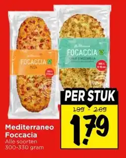Vomar Voordeelmarkt Mediterraneo Foccacia aanbieding