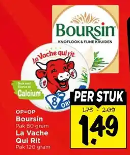 Vomar Voordeelmarkt Boursin , La Vache Qui Rit aanbieding