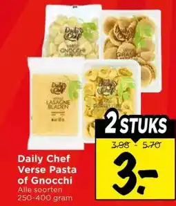 Vomar Voordeelmarkt Daily Chef Verse Pasta of Gnocchi aanbieding