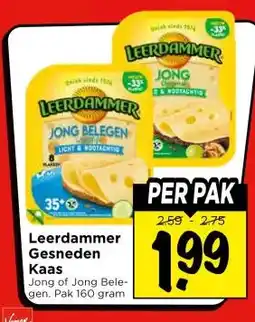 Vomar Voordeelmarkt Leerdammer Gesneden Kaas aanbieding