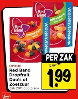 Vomar Voordeelmarkt Red Band Dropfruit Duo's of Zoetzuur aanbieding