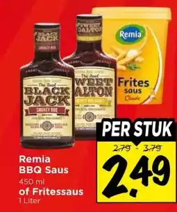 Vomar Voordeelmarkt Remia BBQ Saus , of Fritessaus aanbieding