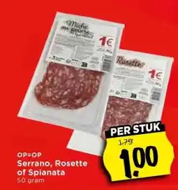 Vomar Voordeelmarkt Serrano, Rosette of Spianata aanbieding