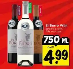 Vomar Voordeelmarkt El Burro Wijn aanbieding