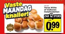 Vomar Voordeelmarkt Verse Witte of Volkoren Hotelkadetten aanbieding