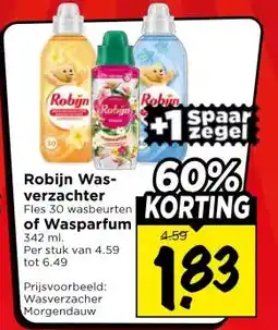Vomar Voordeelmarkt Robijn Was- verzachter , of Wasparfum aanbieding