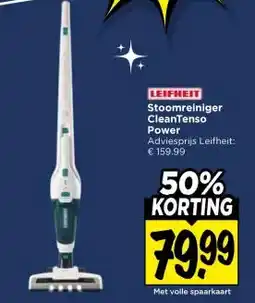 Vomar Voordeelmarkt LEIFHEIT Stoomreiniger CleanTenso Power aanbieding