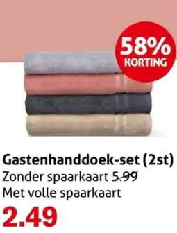 Hoogvliet Gastenhanddoek set 2st aanbieding
