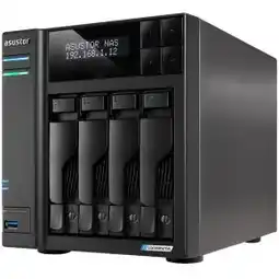 Bol.com Asustor LOCKERSTOR 4 Gen2 (AS6704T) NAS Desktop Intel Celeron N N5105 4 GB DDR4 0 TB ADM Zwart aanbieding