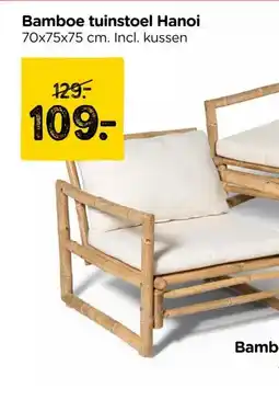 Xenos Bamboe tuinstoel Hanoi aanbieding