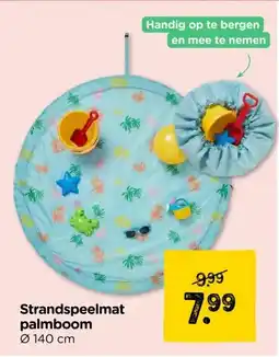 Xenos Strandspeelmat palmboom aanbieding
