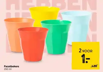 Xenos Facetbekers aanbieding