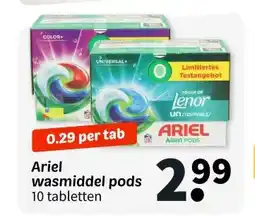 Wibra Ariel wasmiddel pods aanbieding