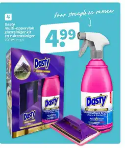 Wibra Dasty multi-oppervlak glasreiniger kit en ruitenreiniger aanbieding
