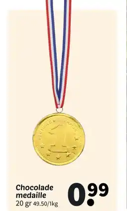 Wibra Chocolade medaille aanbieding