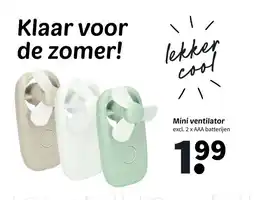 Wibra Mini ventilator aanbieding