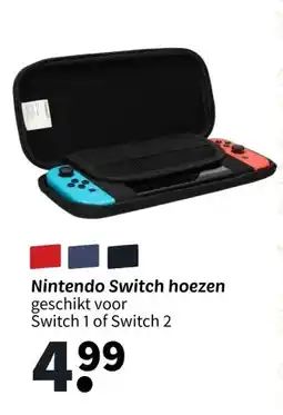 Wibra Nintendo Switch hoezen aanbieding