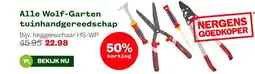 Welkoop Alle Wolf-Garten tuinhandgereedschap aanbieding