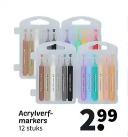Wibra Acrylverf- markers aanbieding